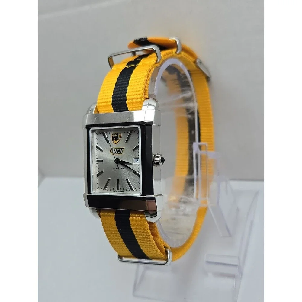 M. LaHart VCU Collegiate Virginia Commonwealth Rams Swiss Date Watch New Battery